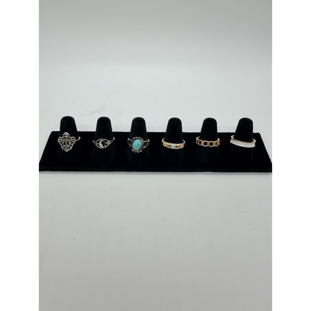 Custom Women's Rings Lot Of 11 Rings , Ranging In Sizes 6.5 - 8 - Picture 3 of 16